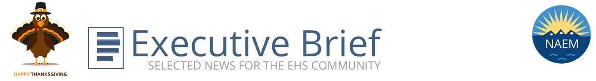 NAEM Executive Brief, Selected News for the EHS Community